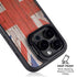 United Kingdom Flag Dark Wood iPhone 16 Pro Kickstand Case